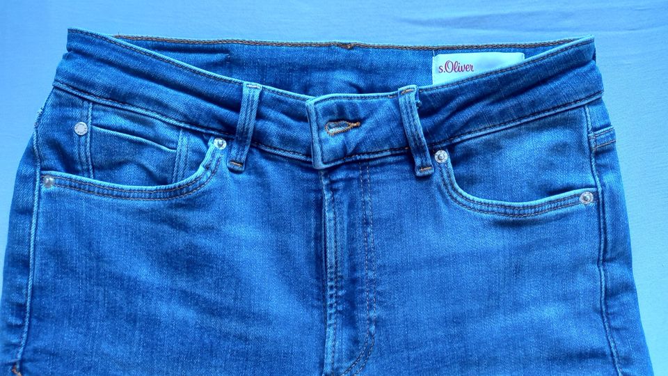 SOliver Jeans, blau, W34, Izabell Skinny, bes.  Beinabschluß in Rastatt