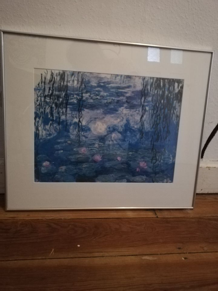 tolles Bild von Monet Seerosen im Vintage Rahmen in Karlsruhe