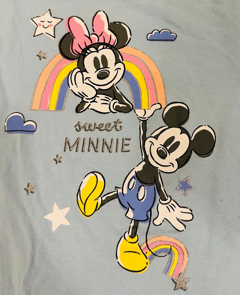 2-tlg. Disney Schlafanzug Set Shirt & Hose „Mickey Minnie Mouse“ in München