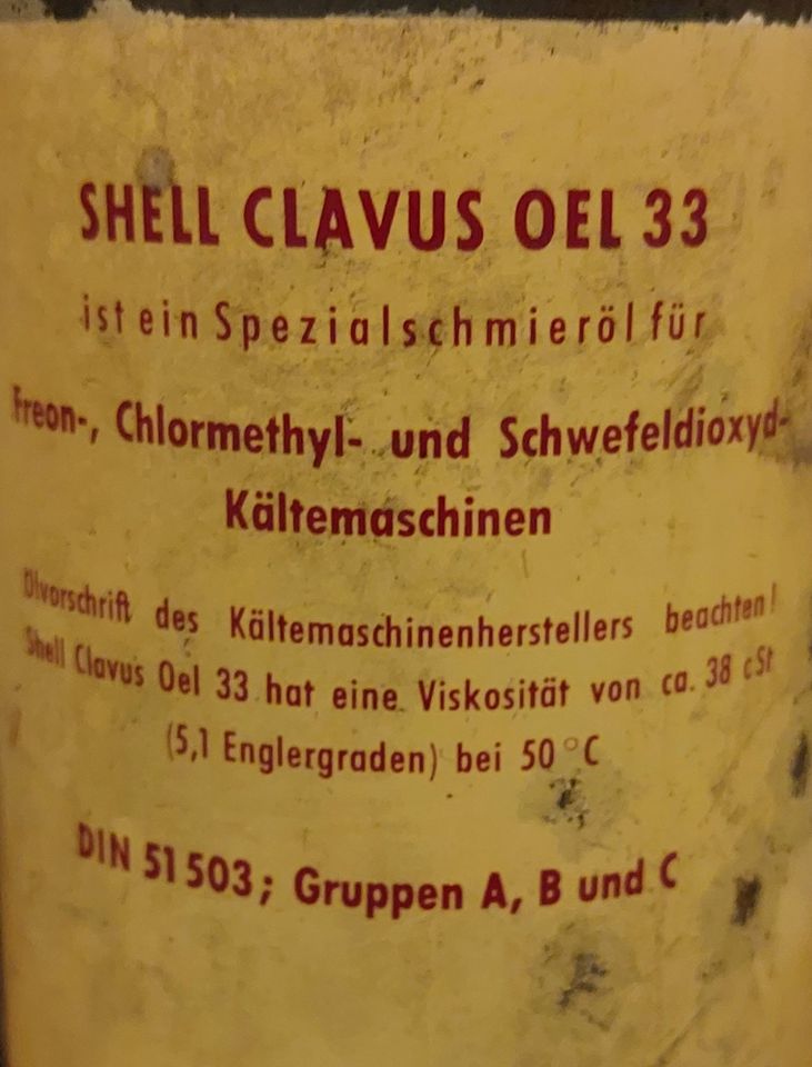 Shell - Clavus Oel 33 -alte Blechdose in Essen