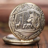 Taschenuhr mit Halskette Wolf in bronze NEU Uhr Nordrhein-Westfalen - Dormagen Vorschau