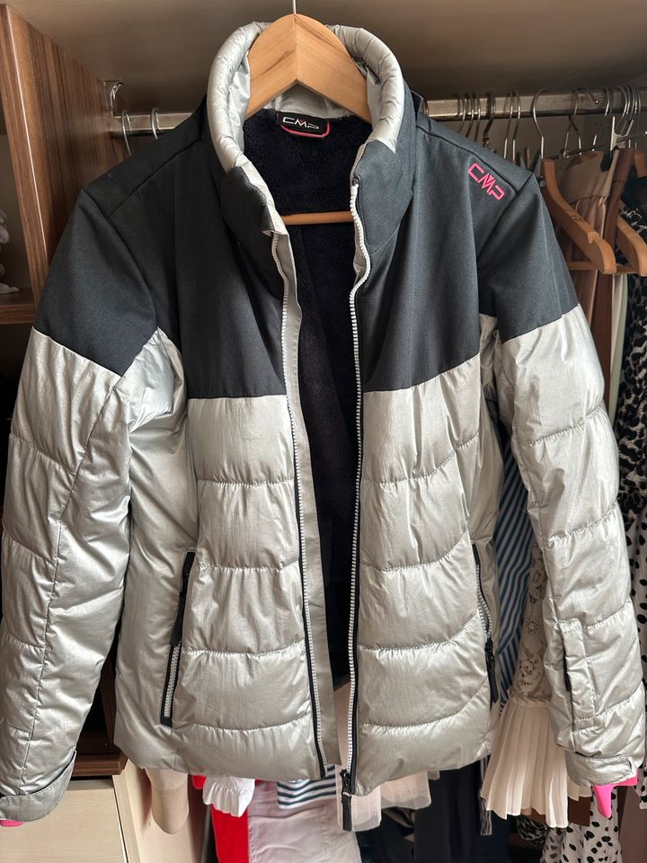 Skijacke Winterjacke PROTEST Gr. 164 Silber schwarz pink in Gundremmingen