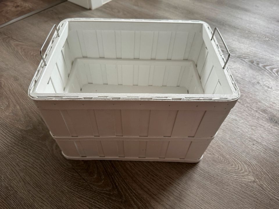 1x Ikea Brankis Korb groß (weiß, 23x27x36cm) in Haren (Ems)