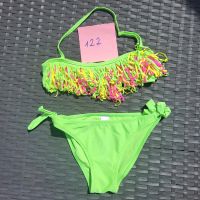 Ibiza Bikini neon grün pink mit Fransen Gr. 116 122 Hessen - Butzbach Vorschau