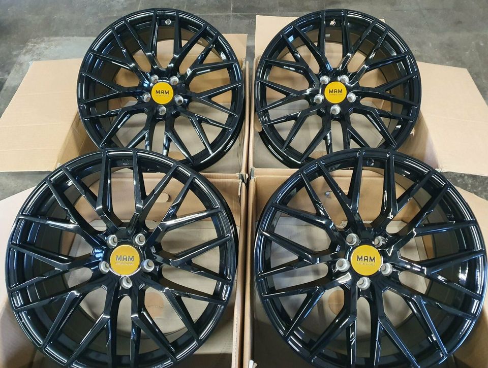 4xNeue MAM RS4 Felgen 19Zoll 8,5x19 ET35 5x120 BMW Tesla Opel in Krostitz