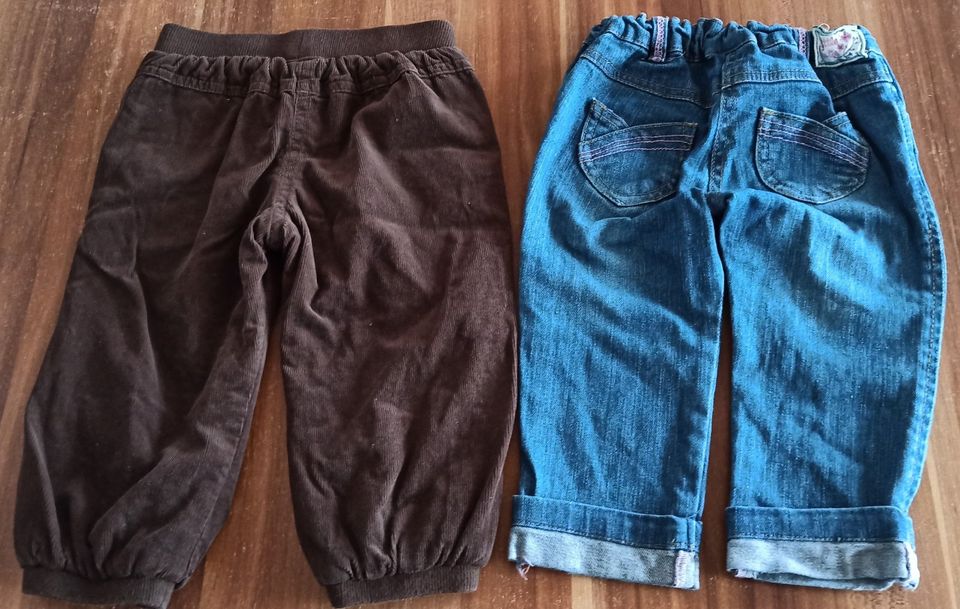 2 Hosen, Marke "Baby Club" (C&A), Gr. 80, Farbe braun + jeansblau in Heilbronn