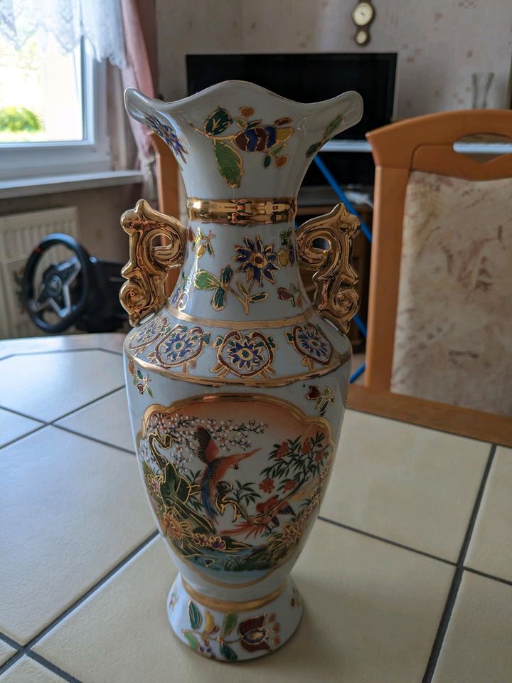 Vintage Vase bemalt in Güsten