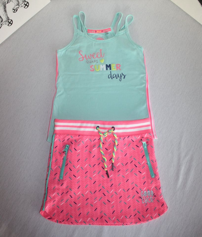 Quapi ~ Sommer Set 2 Teile Top & Rock Gr. 122 128 in Bad Staffelstein