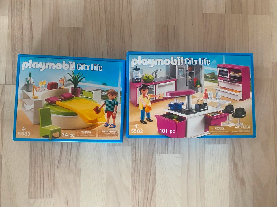 Playmobil 6294 Haus / Stadthaus / Polizei / 5583 u. 5582 in Bad Emstal