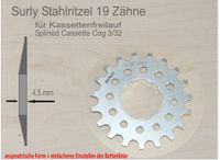 ✅  Supergünstig  Surly Stahl-Ritzel Splined Cassette COG Ritzel Singlespeed - nur noch mit 19 Zähne  lieferbar. Für Singlespeed, Pinion-Räder u. Andere Zubehör Bayern - Schnelldorf Vorschau