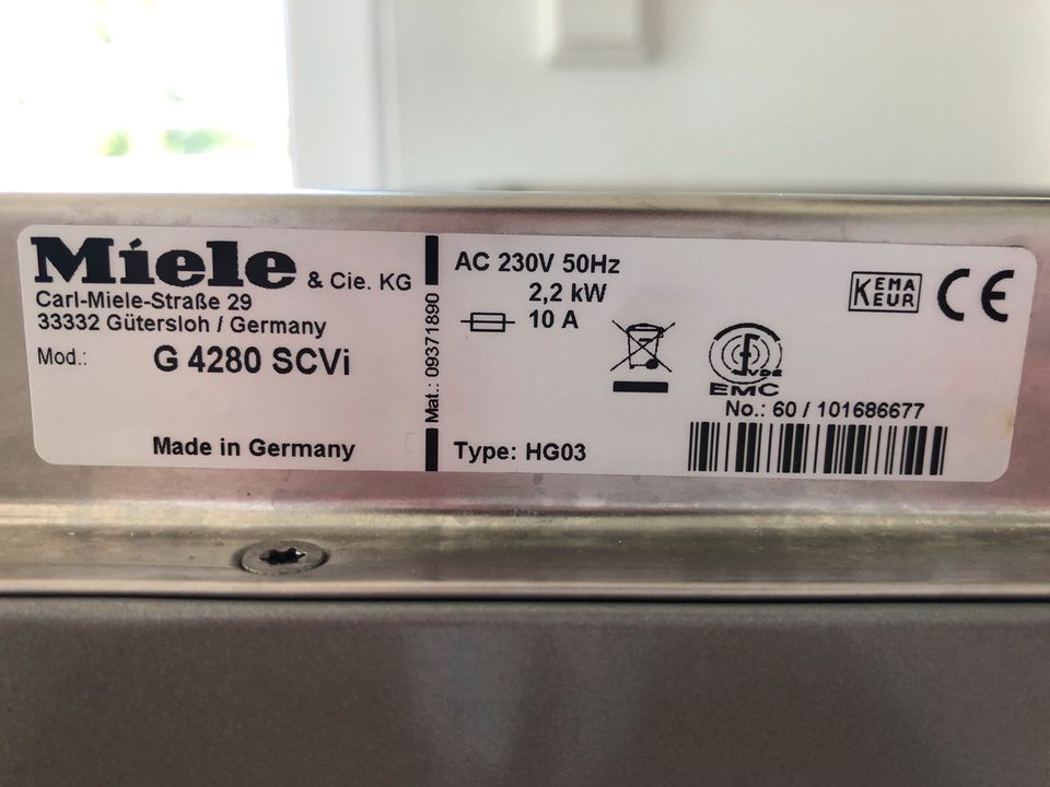 Suche: Miele Spülmaschine G4280 SCVi Unterkorb in München