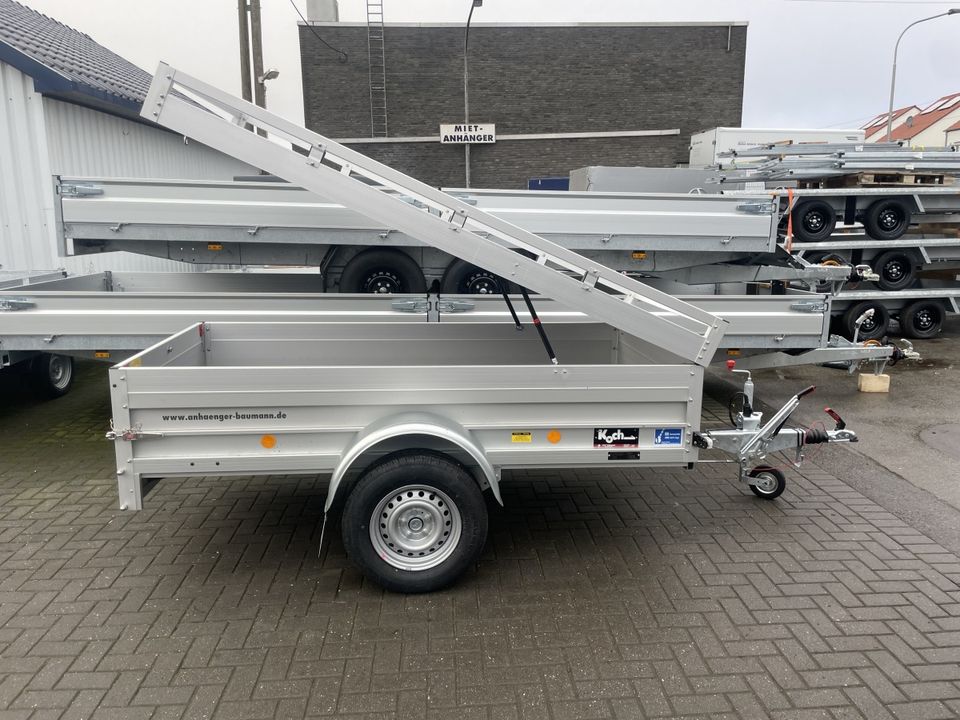 Koch Anhänger 4.13 Deckelanhänger 250x125x50cm PKW Alu 1300kg NEU in Bocholt