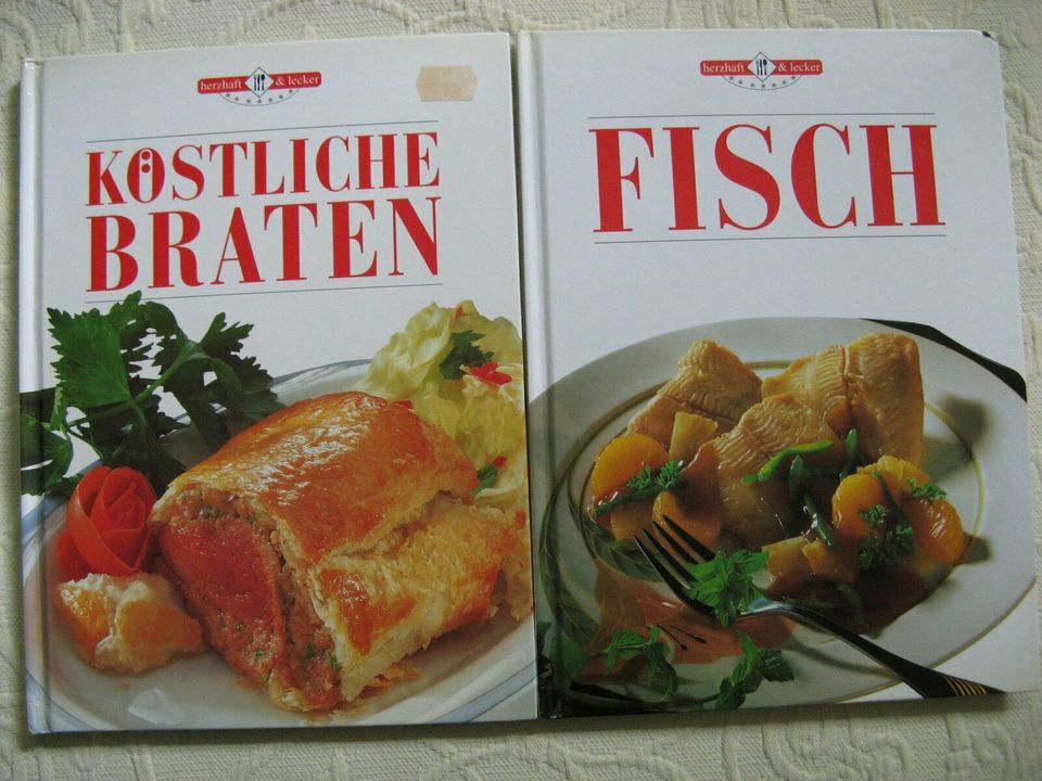 2 Kochbücher, Fisch & Köstiche Braten, auch einzeln in Herne