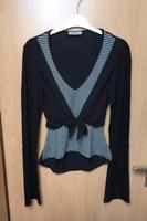 Langarm Shirt Crop Bolero schwarz weiß gestreift Schleife Gr. S Rheinland-Pfalz - Pirmasens Vorschau