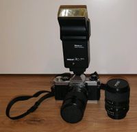 Porst CR 3 Spiegelreflexkamera mit 2 Objektiven und Blitz Kamera Bayern - Augsburg Vorschau