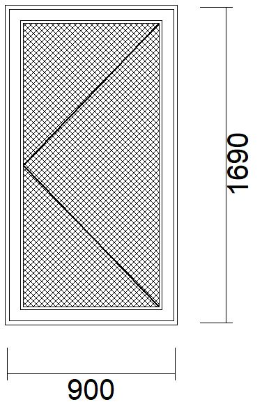 Kellertür | 90 x 169 | braun | nach innen öffnen | umlaufend Stahlverstärkt | PD702 in Perleberg