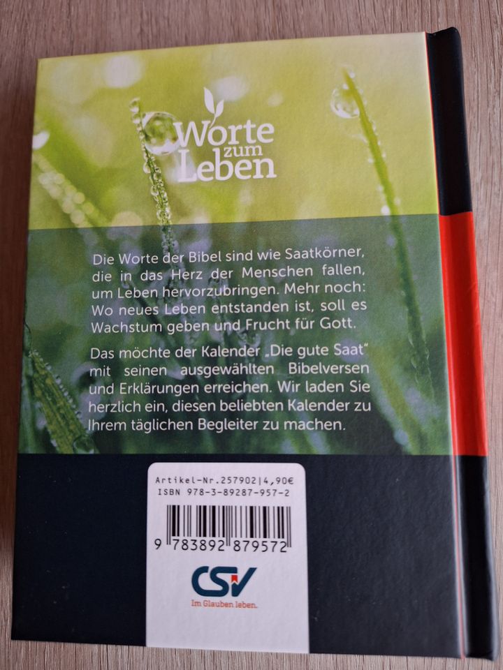 Buchkalender "Die gute Saat" Worte zum Leben 2023 "NEU" in Bad Dueben