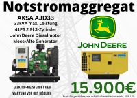 Aksa Notstromaggregat Elektromeisterbetrieb 33kVA John Deere Motor Stromerzeuger Einspeisung 400V Feuerwehr Notstromgenerator Stromaggregat Notstromer Landwirtschaft Blackout Stromausfall Angebot! Schleswig-Holstein - Meggerdorf Vorschau