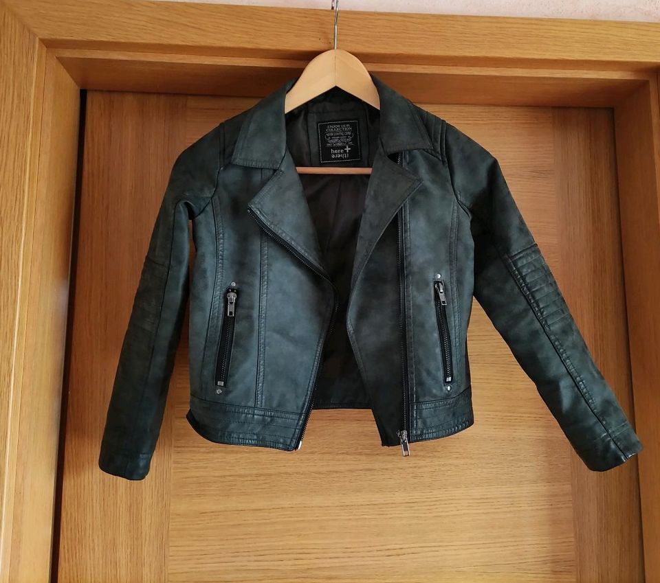 Mädchen Jacke Biker C&A Gr. 134 grau in Unterreit