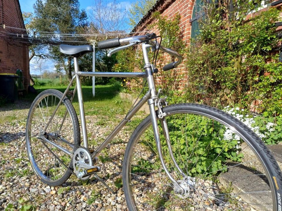 Kynast Nirosta 28  Herrenfahrrad Edelstahl Unikat Fixie Oldschool in Hamburg