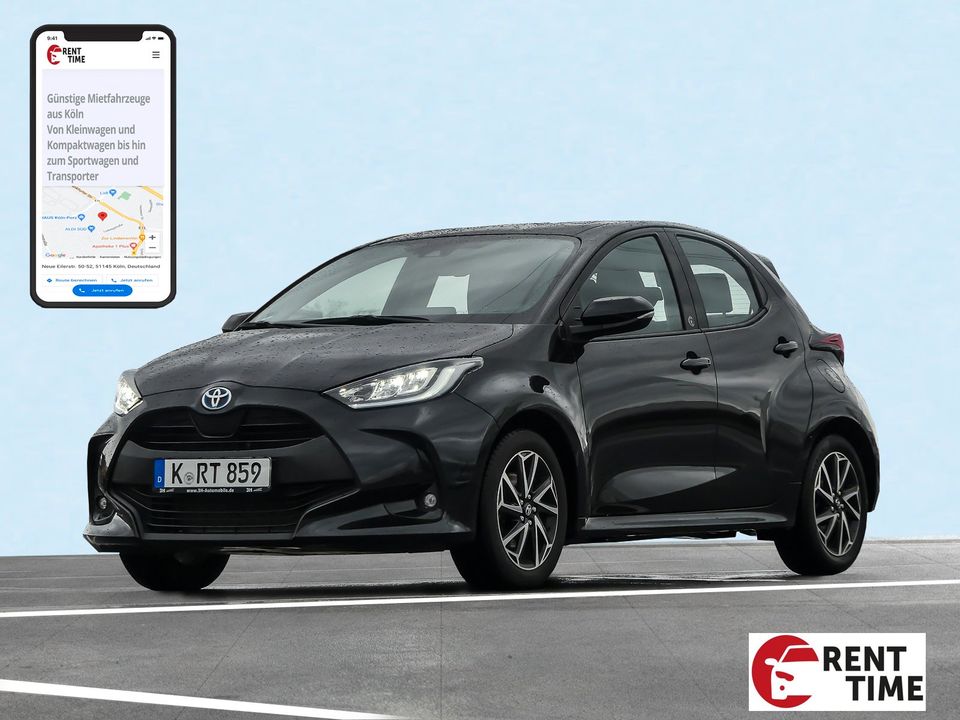 Auto mieten/ Toyota Yaris M1/ Hybrid/ Autovermietung/ Rent Time in Köln