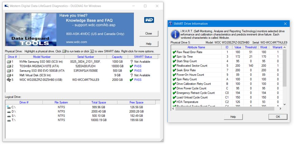 WD Blue 2TB SATA Festplatte 3,5" 2000GB Western Digital WD20EZRZ in Rheinstetten