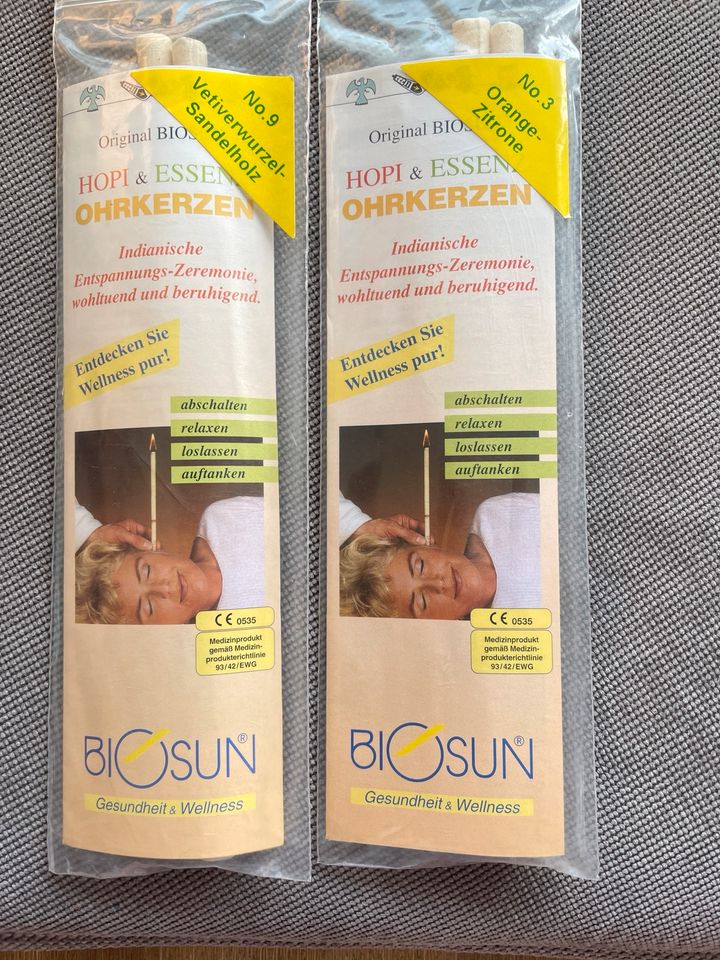 Biosun Ohrkerzen 2x2, Sandelholz, Orange-Zitrone in Geisenheim