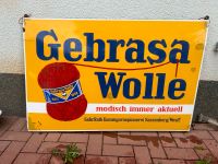 Emailleschild Gebrasa Wolle alt und antik Thüringen - Oberheldrungen Vorschau