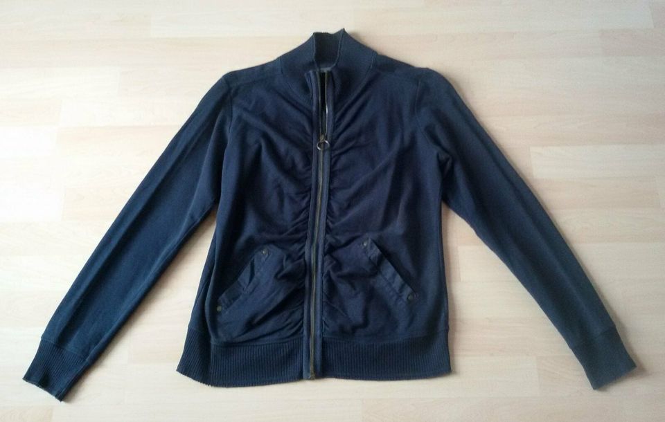 MEXX blaue Jacke blau Stretch blauer Pullover blau Gr. L XL 42 44 in Zell am Main