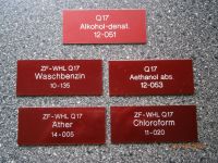 5 x Labor Lösemittel Schilder, Aluminium, 95x40 mm, Farbe rot NEU Nordrhein-Westfalen - Hürth Vorschau