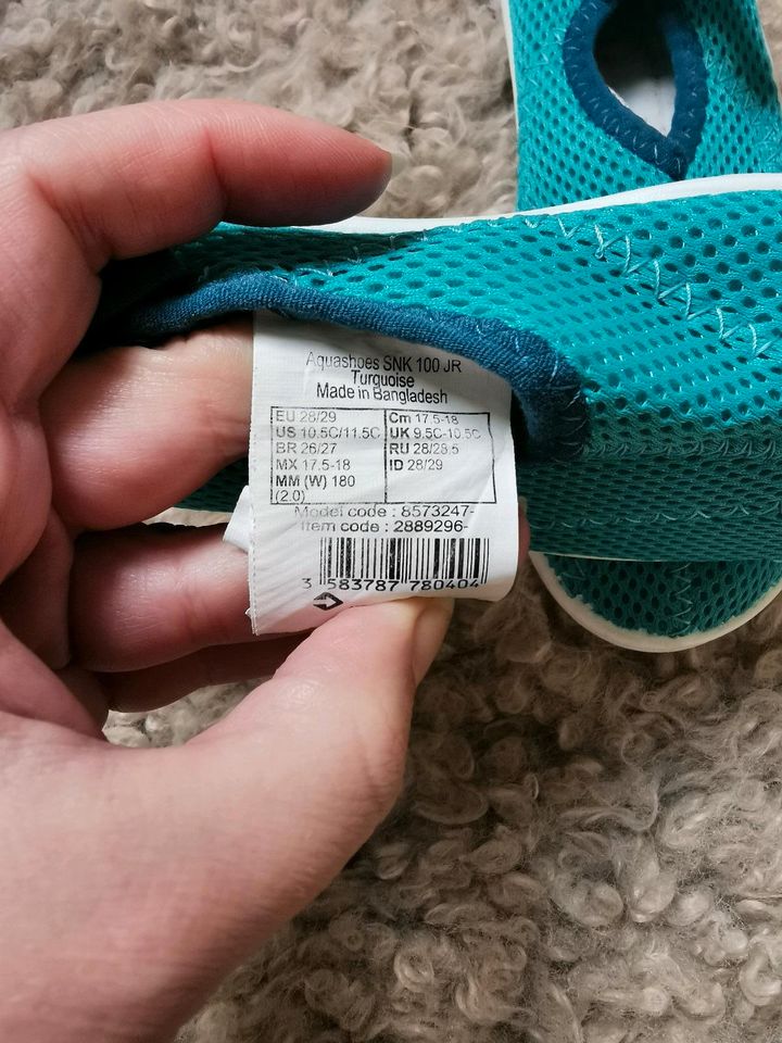 Decathlon Aquashoes Badeschuhe Gr. 28/29, türkis in Dresden