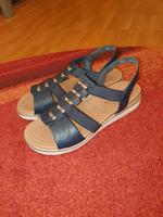 Damensandalen, blau, Gummibund, Gr. 38 Bielefeld - Heepen Vorschau