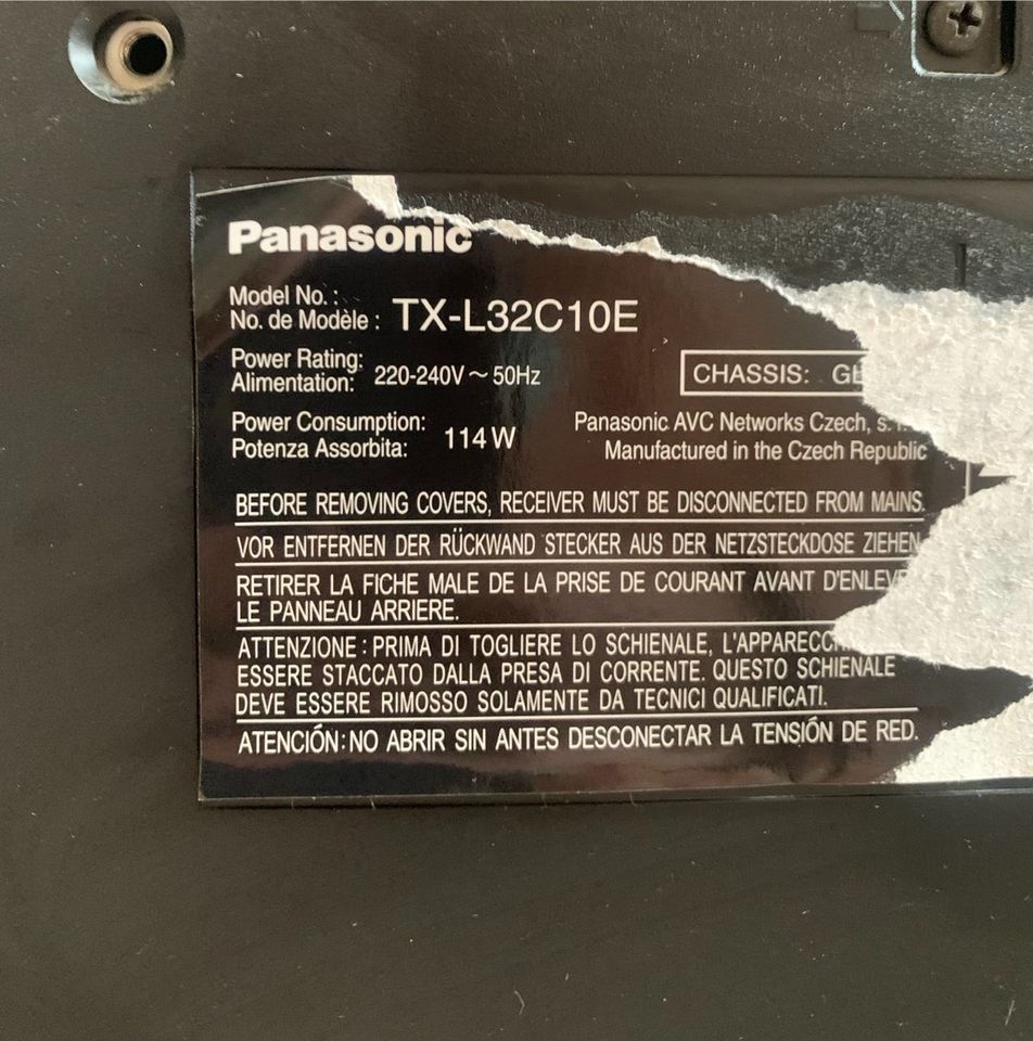Panasonic  Fernseher TX-L32C10E 32 Zoll in Zeulenroda