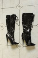 Sexy Gogo High Heels Stiefel Pleaser schwarz Lack Gothic Gr 37 Rheinland-Pfalz - Mainz Vorschau