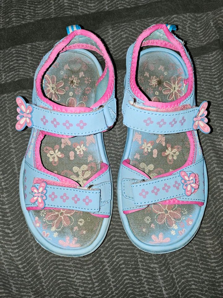 Mädchen Sandalen hellblau rosa Gr. 34 in Neustadt am Rübenberge