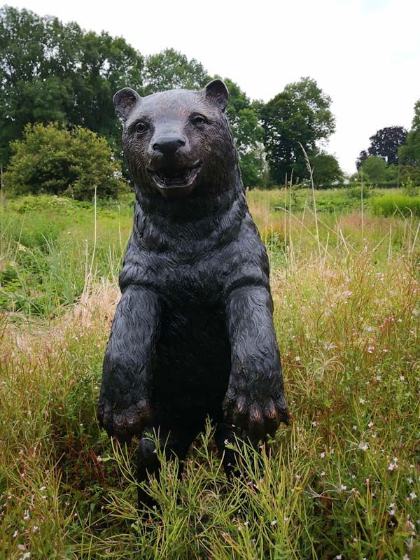 Stehende Bärenfigur aus Bronze - Dekofigur Bär in Berlin