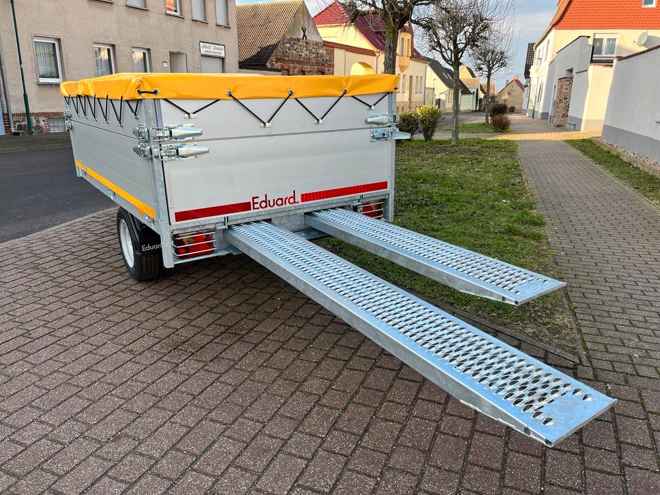 ⭕✅Eduard Kipper 1800kg, 40cm Bordwand, Anhänger,NEU, 2,60x1,50m, Auffahrrampen in Schönebeck (Elbe)