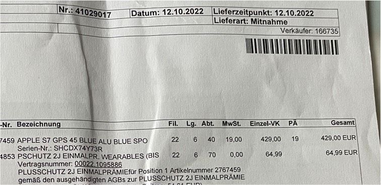 Apple Watch 7 45 mm Blau Alu Ovp und Plus Garantie bei Saturn in Schwaikheim