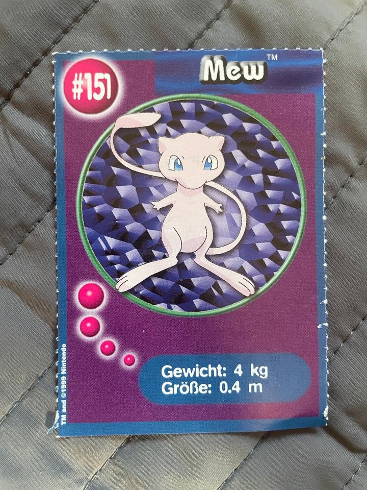 MEW Pokémon Burger King Karte 1999 in Hamburg