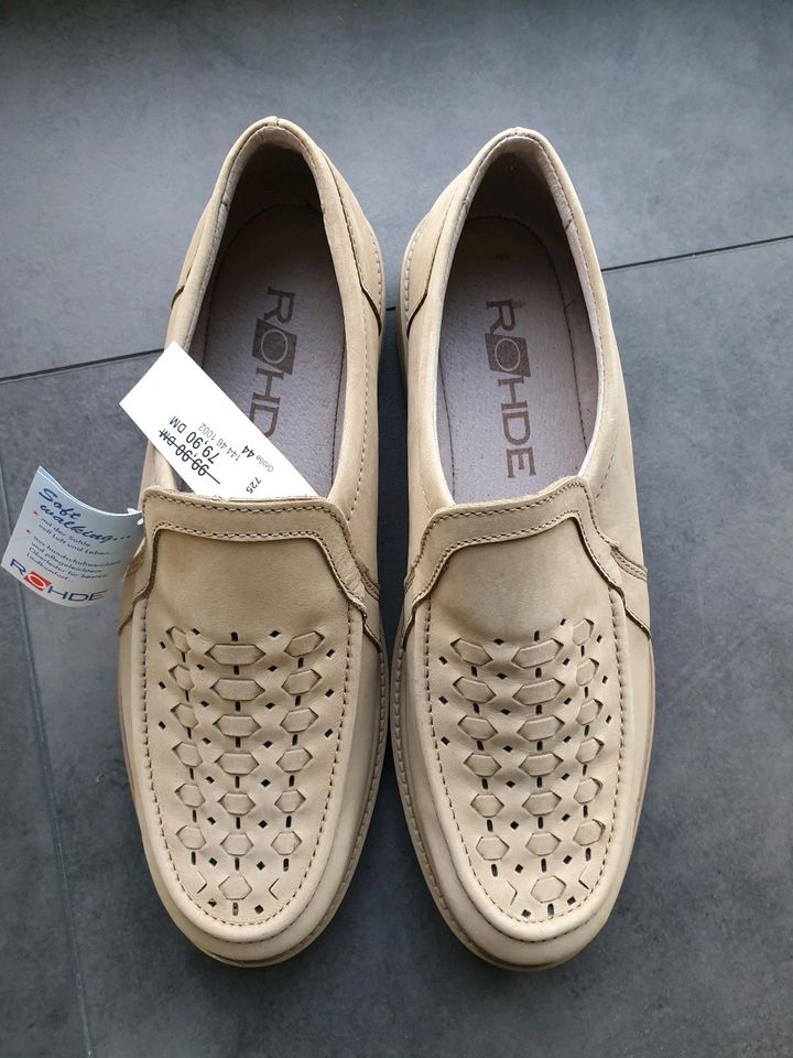 Herren Schuhe Slipper Halbschuh neu Rohde Gr. 44 45 in Röllbach