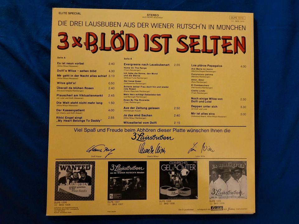 3x Blöd ist selten LP " Die 3 Lausbuben " aus der Wiener Rutsch'n in Bielefeld