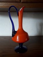 Opalina Glas Vase Orange Blau 70er retro tadelloser Zustand Dortmund - Höchsten Vorschau