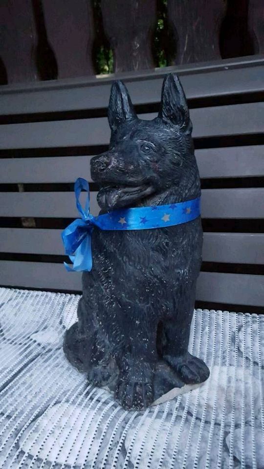 Hundefiguren aus Stein,Schäferhund,Handarbeit,In-u.Outdoor,Neu in Bönen