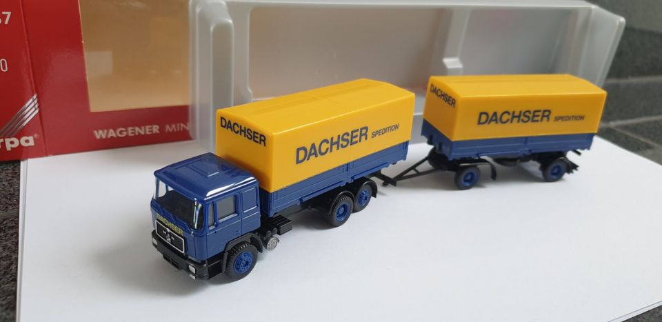 Selten!!! MAN F90 Sattelzug Spedition-Dachser in 1:87 herpa OVP! in Untersiegenbühl