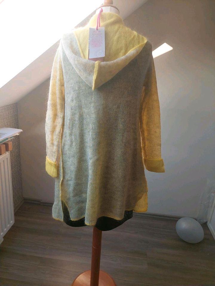 Lieblingsstück  Cardigan  gr. 38 neu Mohair silber/gelb in Düsseldorf