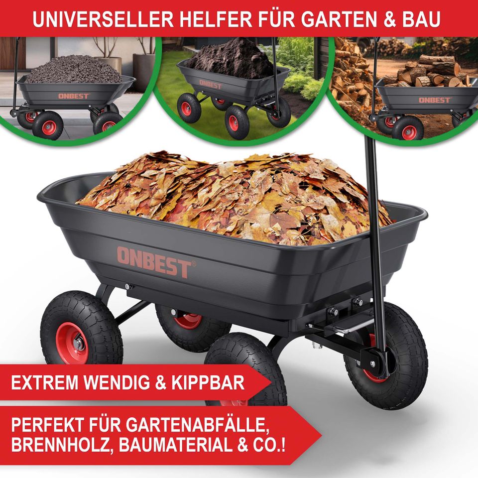 Transportwagen mit Kippfunktion Gartenwagen !! Bitte Lesen !! in Ostbevern