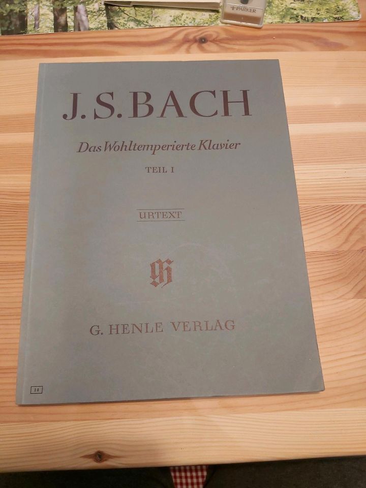 J.S.Bach Noten das wohltemperierte Klavier in Hamburg