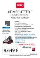 eTIMECUTTER® Akku-Nullwendekreismäher MODELL 75642 I eMR4275T Bayern - Wörnitz Vorschau