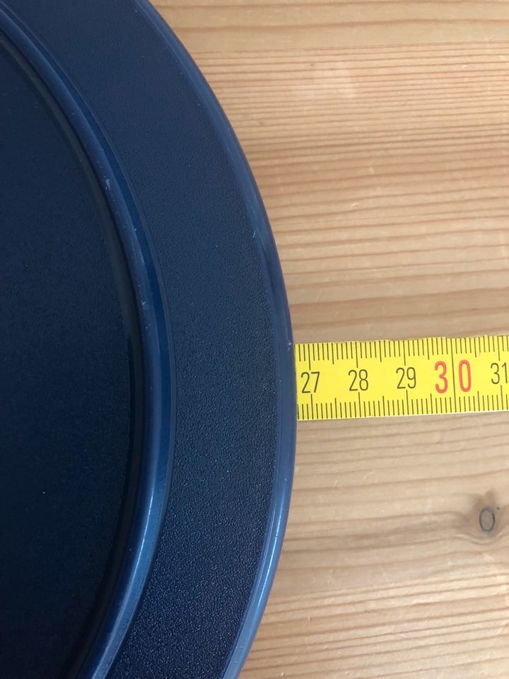 Tupper Tafelperle groß blau Deckel Tupperware in Dörentrup