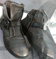 AS98 Lederboots Gr. 38 Grau Vintage Niedersachsen - Rotenburg (Wümme) Vorschau